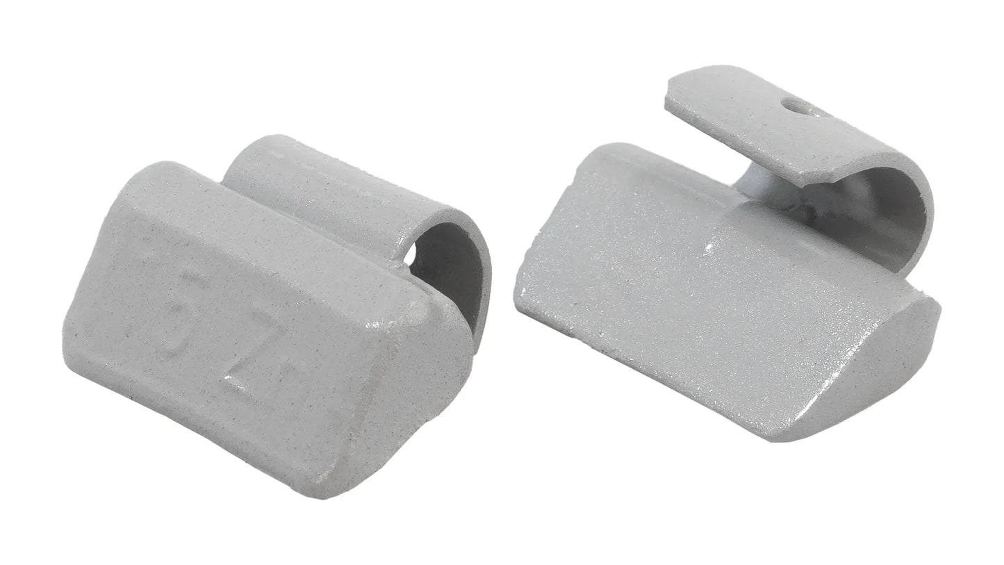 15g Aluminiumradgewichte – 100 Stück, PU-beschichtet, grau, von MJW - Samsuns Group