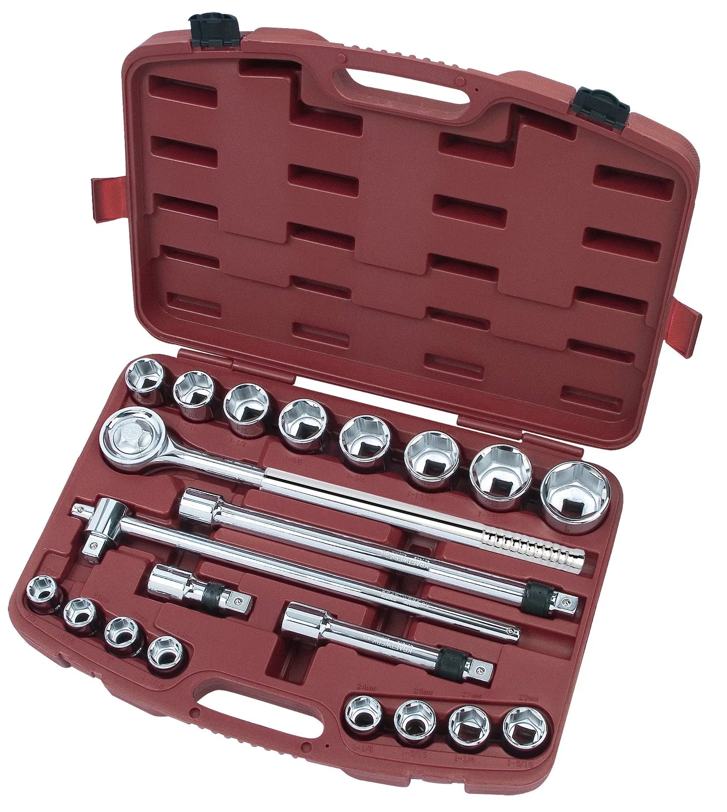 21-T. TELESKOP-STECKSCHLÜSSELKOFFER 3/4" KRAFTWERK