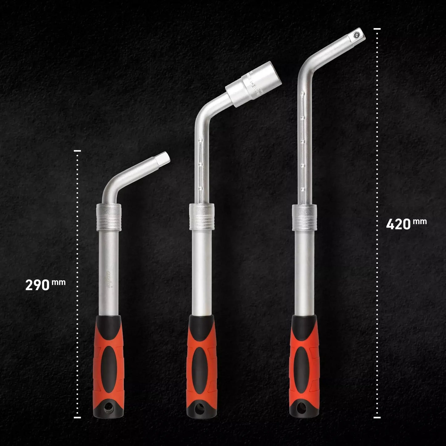 Set für 1/2"- Räder - Teleskopschlüssel und 17x19mm-Stecknuss MJW - Samsuns Group