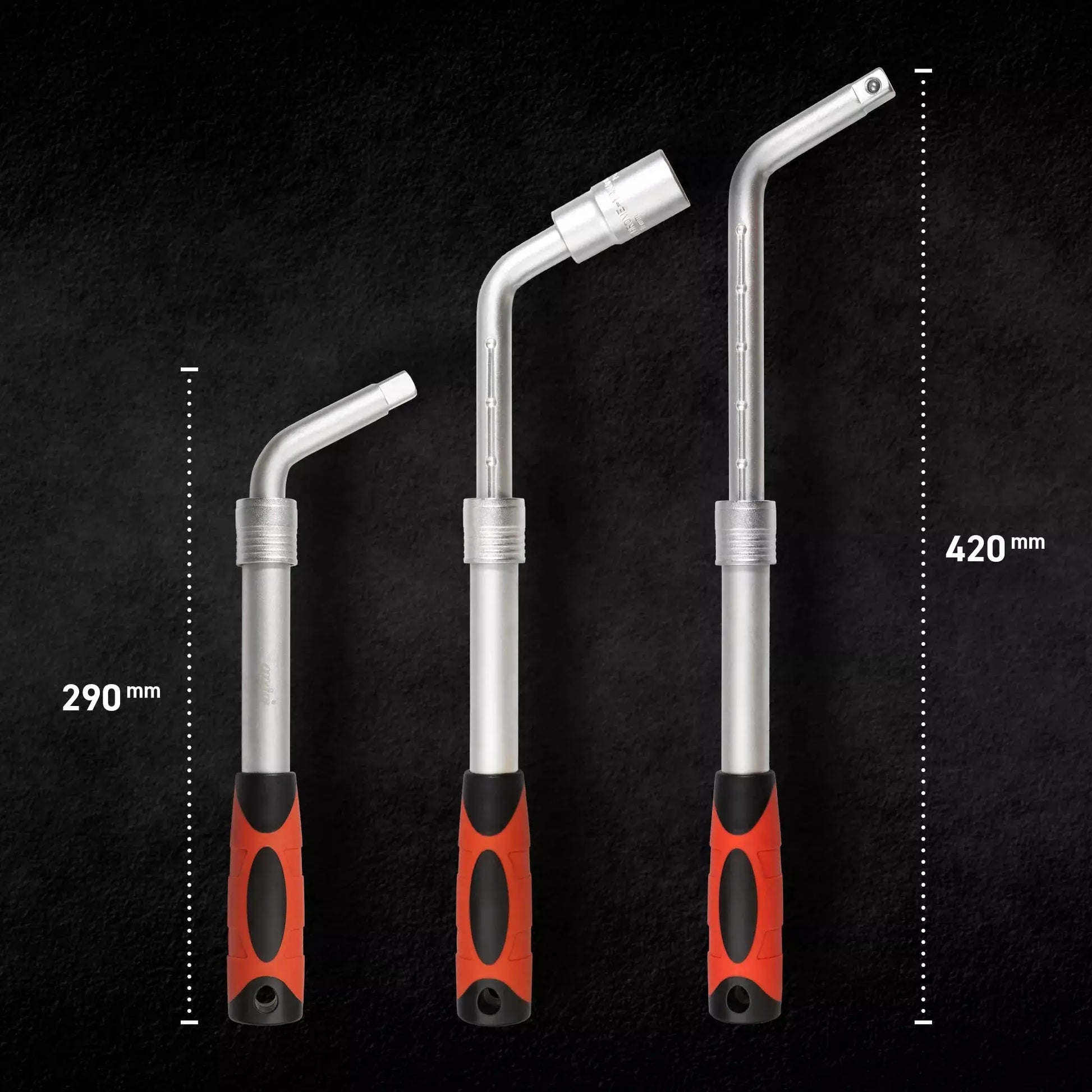 Set für 1/2"- Räder - Teleskopschlüssel und 17x19mm-Stecknuss MJW - Samsuns Group