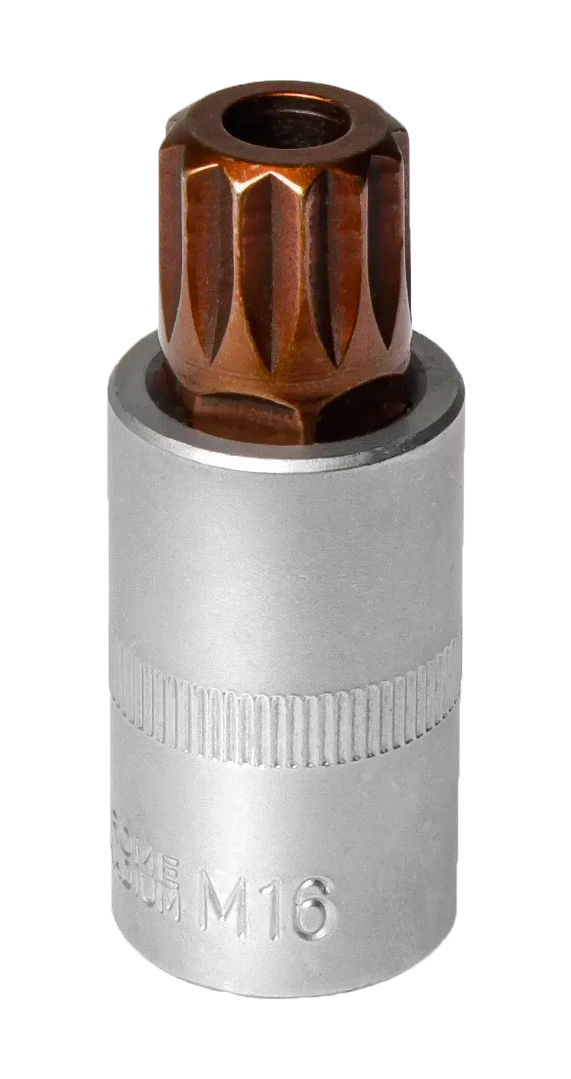 Steckschlüsseleinsatz 1/2" SPLINE M16 mit Bohrung MJW - Samsuns Group