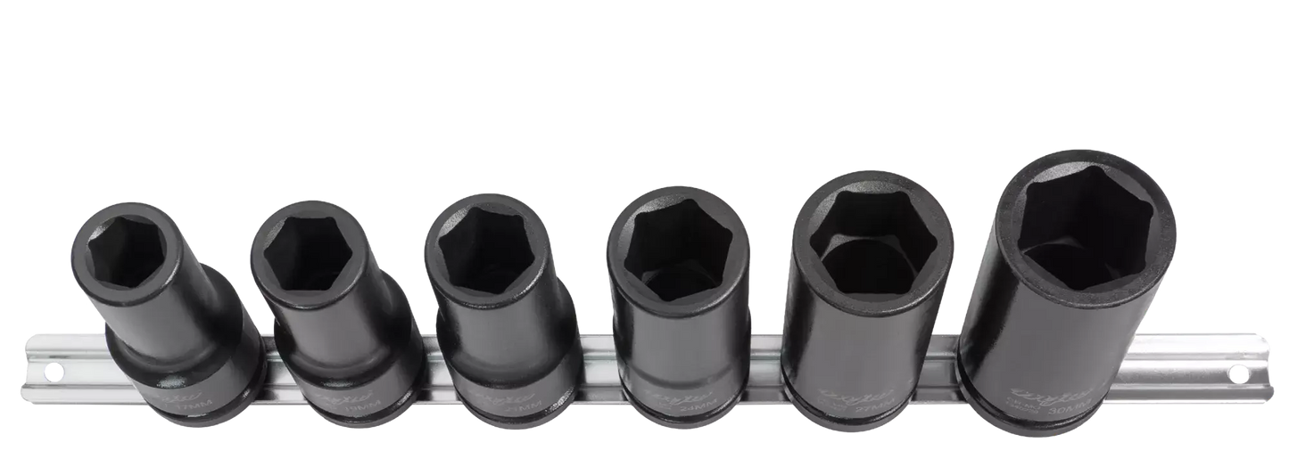 Satz Schlagschraubereinsätze lang 3/4" auf Schiene 17/19/21/24/27/30 MJW - Samsuns Group