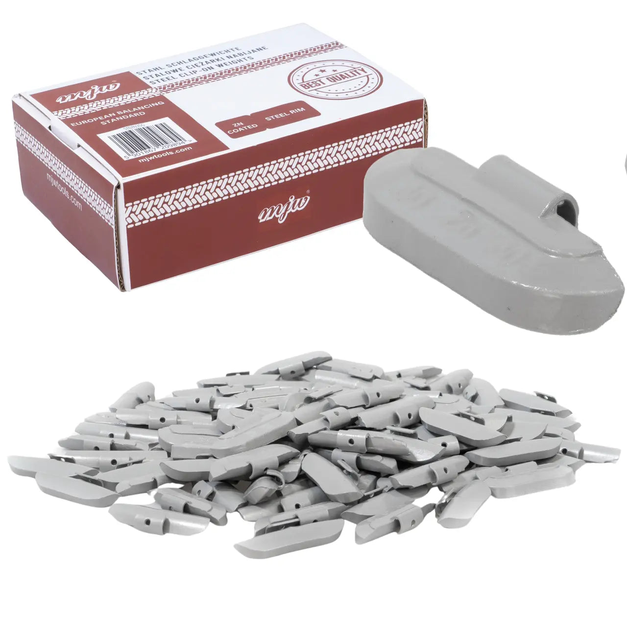 30g Radgewichte für Stahlfelgen, 100 Stück, PU-beschichtet, grau - Samsuns Group