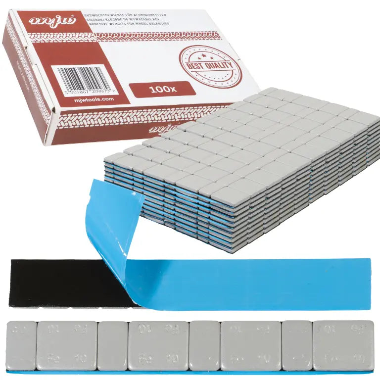 Klebegewichte für Aluminiumfelgen , 100 Stück - Polymerbeschichtet - Samsuns Group