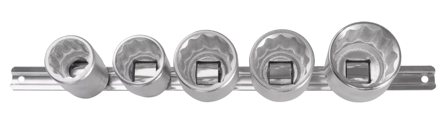 Satz 3/4" 12-Winkel 27-41 mm Steckschlüssel auf Schiene MJW - Samsuns Group