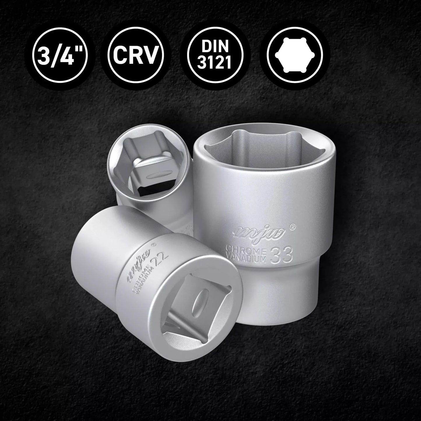Steckschlüsseleinsatz 3/4" Sechskant 33 mm MJW - Samsuns Group