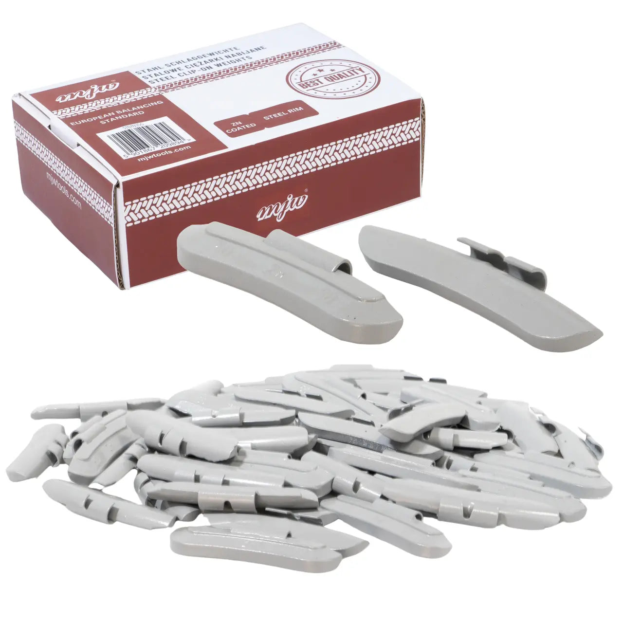 50 Stück 50g Radgewichte für Stahlfelgen, PU-beschichtet, MJW - Samsuns Group