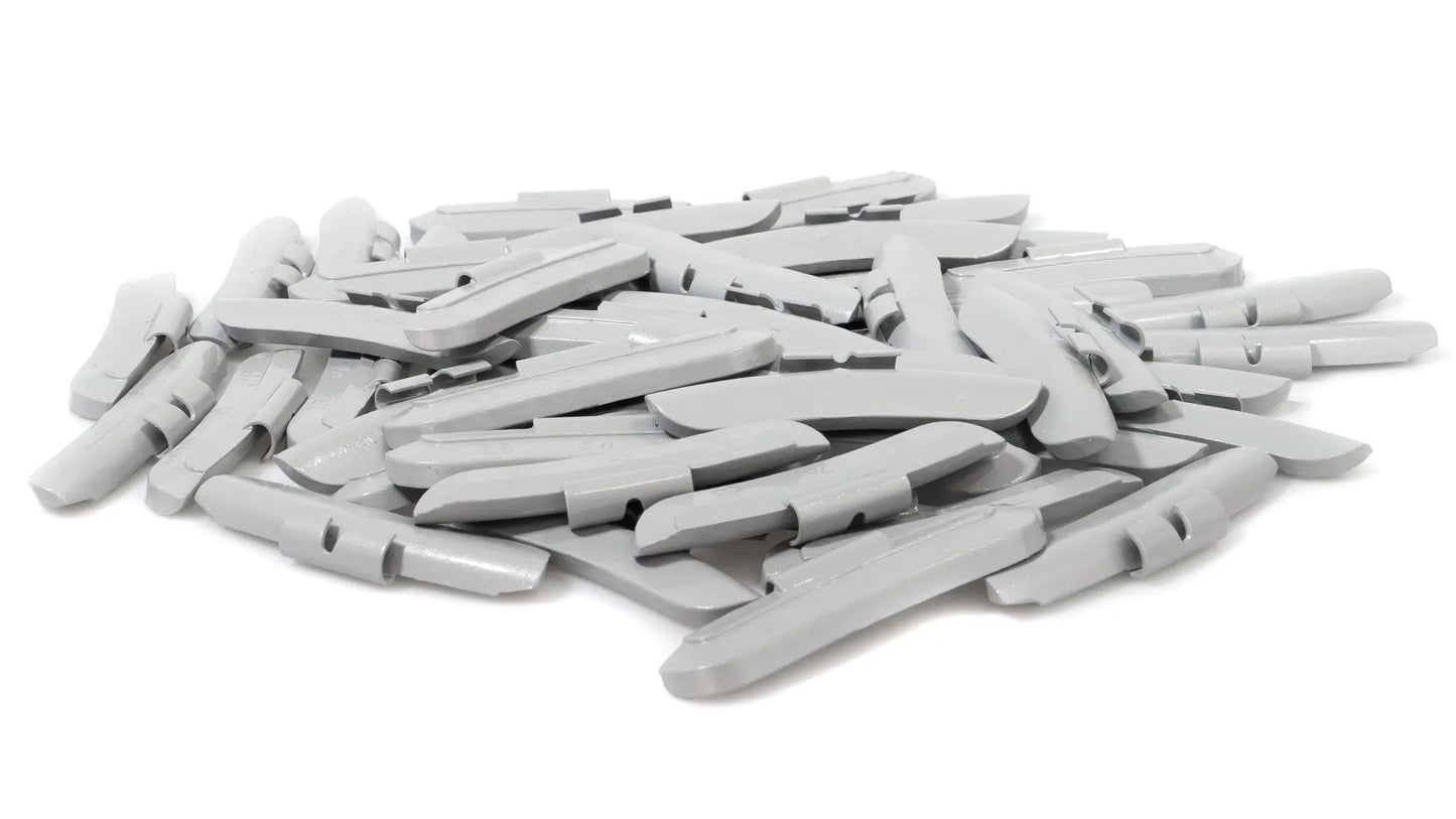 55g Stahlfelgen Gewichte - 50 Stück, PU-beschichtet, grau, von MJW - Samsuns Group
