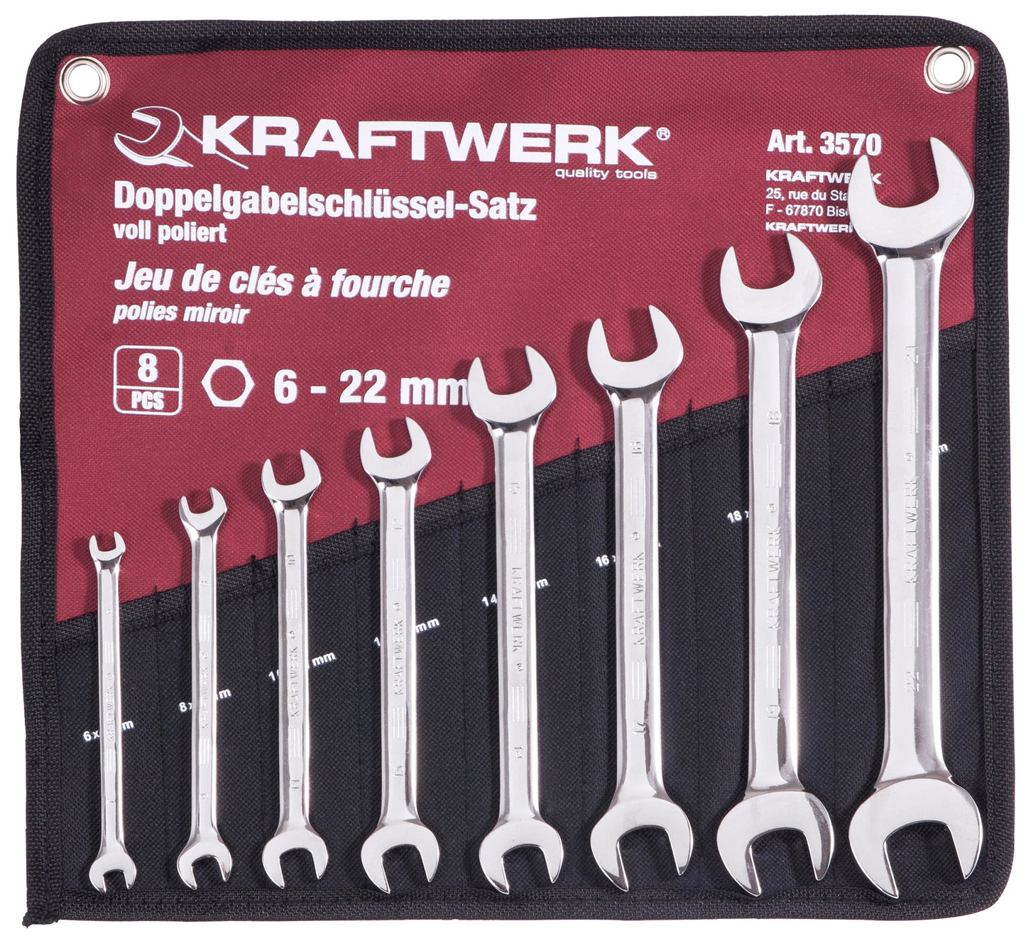 8-T.DOPPELGABELSCHL.SATZ VOLL POL.6-22MM KRAFTWERK