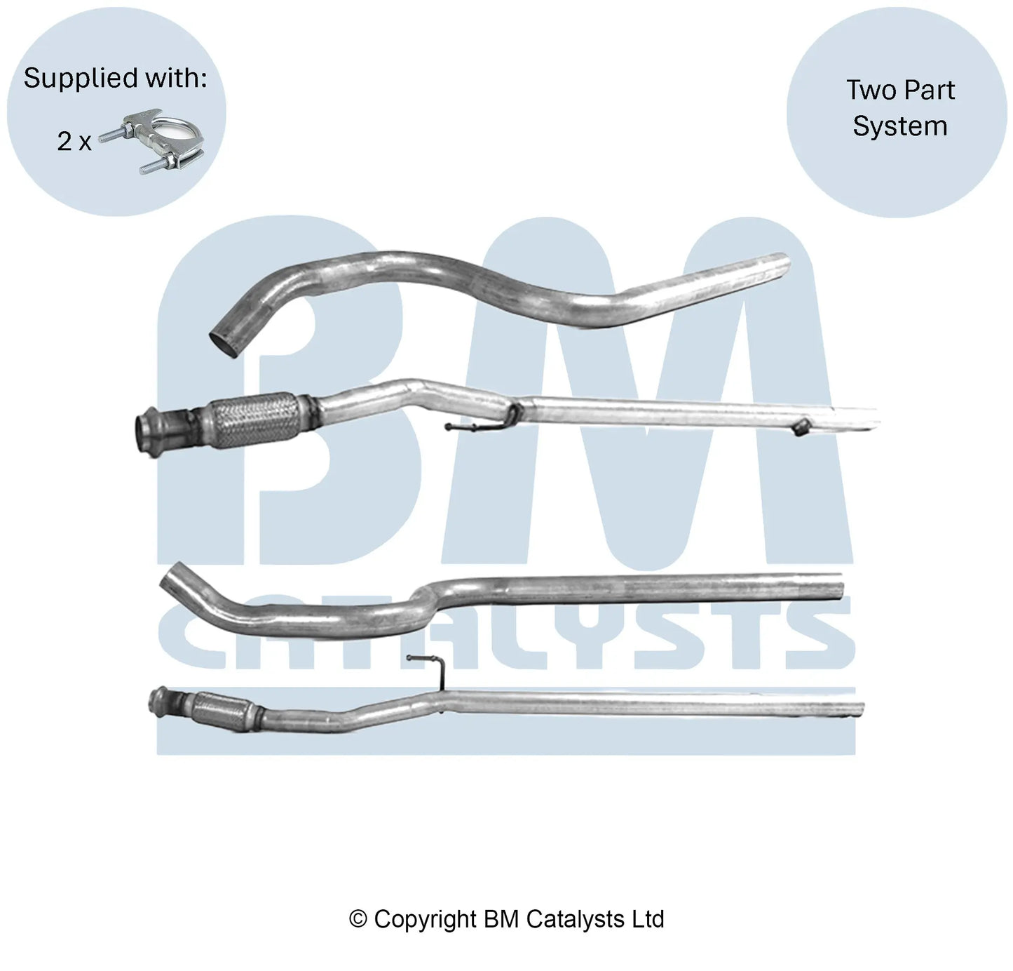 ABGASROHR FÜR CITROEN C3 1.5 | EURO 6 | OEM: 1636323180 BM CATALYSTS