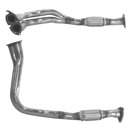 Auspuffrohr Abgasrohr Flexrohr Hosenrohr Abgaskrümmer Rohr bis EURO 2 E-Prüfzeichen für OPEL ASTRA F 1.7L Diesel u.a. BM CATALYSTS