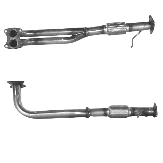 Auspuffrohr Abgasrohr Flexrohr Hosenrohr Abgaskrümmer Rohr bis EURO 2 E-Prüfzeichen für ROVER 214 1.4L Mk.2 16v MPi u.a. BM CATALYSTS