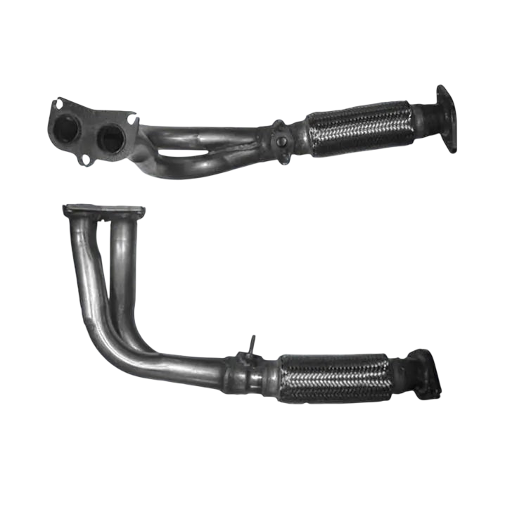 Auspuffrohr Abgasrohr Flexrohr Hosenrohr Abgaskrümmer Rohr bis EURO 2 E-Prüfzeichen für TOYOTA HIACE 2.4L 2RZ-E-Motor u.a. BM CATALYSTS