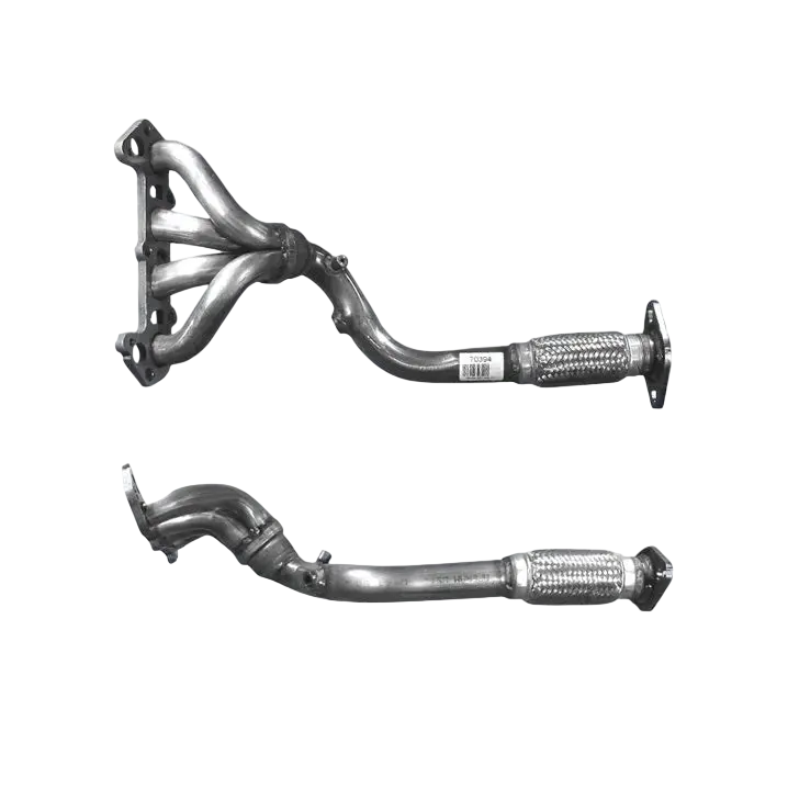 Auspuffrohr Abgasrohr Flexrohr Hosenrohr Abgaskrümmer Rohr bis EURO 2 oder 3 E-Prüfzeichen für FORD FOCUS 1.6L Mk.1 16v 4-Zweig f/Rohr u.a. BM CATALYSTS