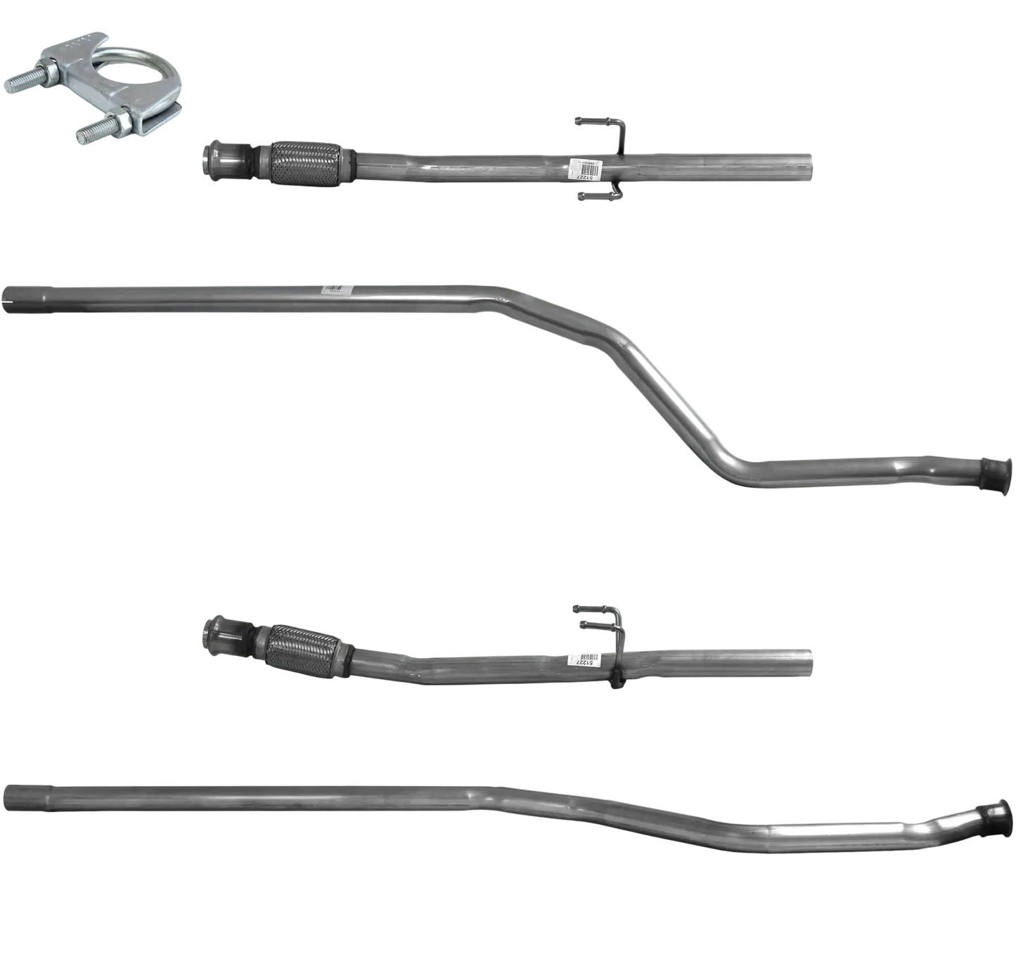 Auspuffrohr Abgasrohr Flexrohr Hosenrohr Abgaskrümmer Rohr bis EURO 3 oder 4 E-Prüfzeichen für PEUGEOT 206 1.4L HDi-Limousine; Luke; Van... BM CATALYSTS