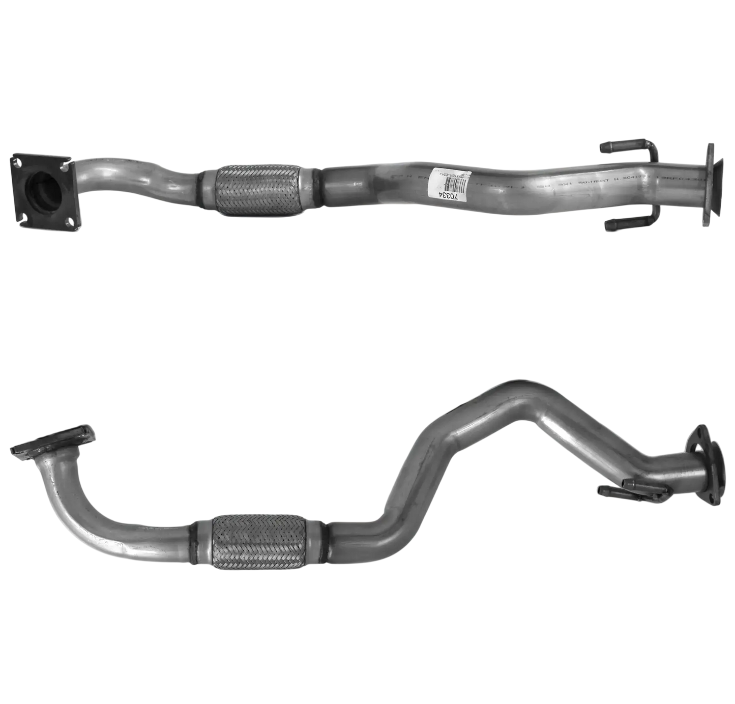 Auspuffrohr Abgasrohr Flexrohr Hosenrohr Abgaskrümmer Rohr bis EURO 3 oder 4 E-Prüfzeichen für SEAT LEON 1.6L 16 V AUS; AZD-Motoren u.a. BM CATALYSTS