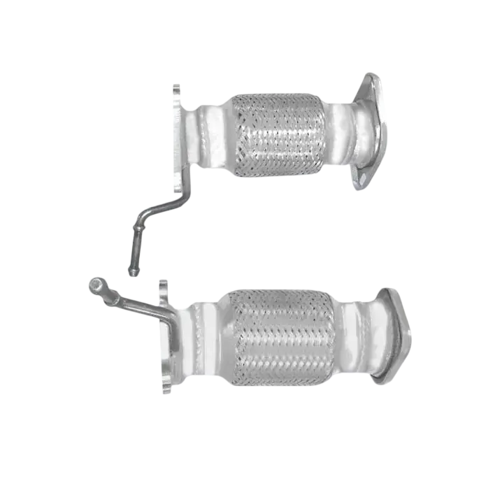 Auspuffrohr Abgasrohr Flexrohr Hosenrohr Abgaskrümmer Rohr bis EURO 4 E-Prüfzeichen für HONDA CIVIC 2.2L CDTi N22A2 Motor u.a. BM CATALYSTS