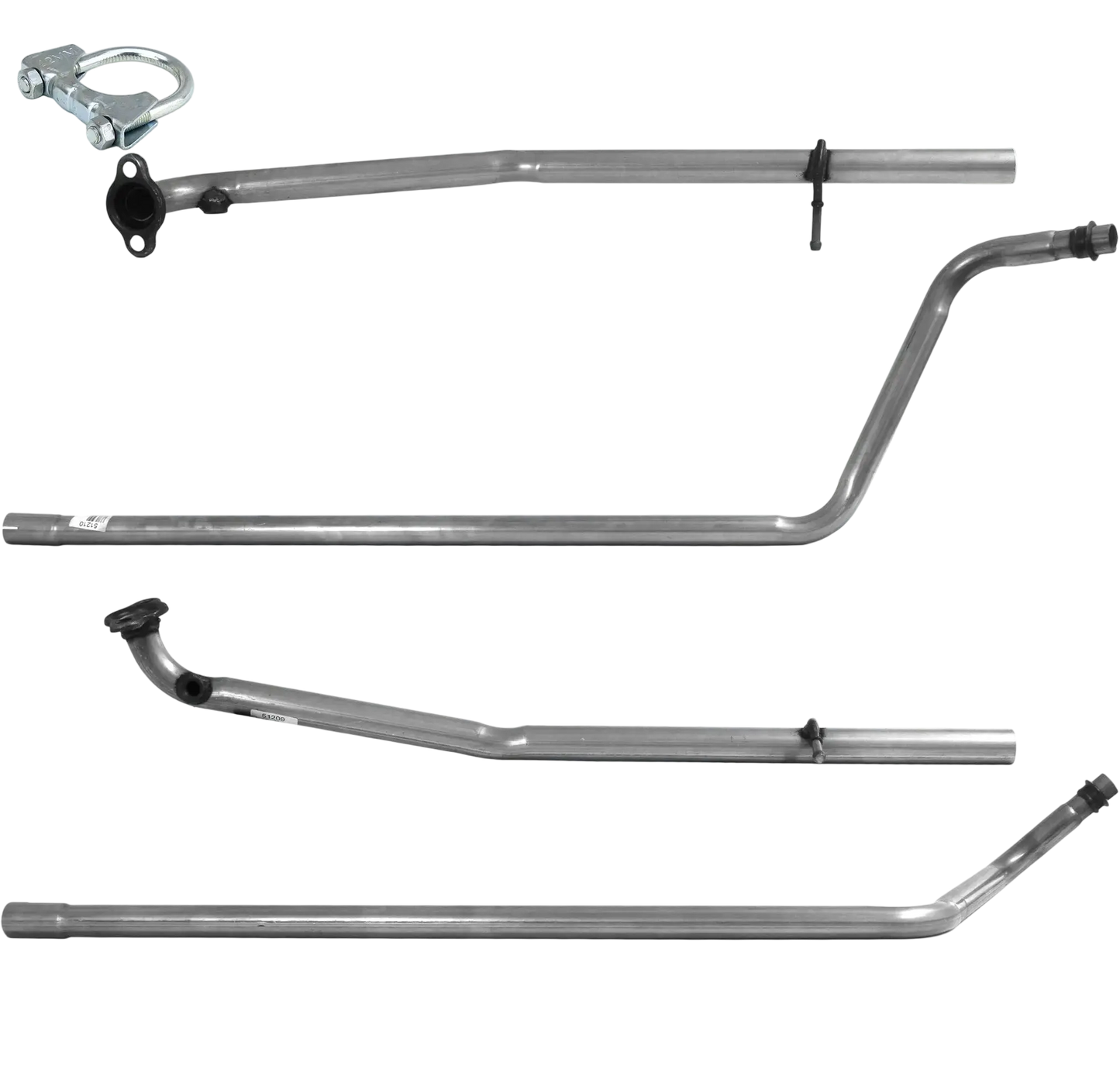 Auspuffrohr Abgasrohr Flexrohr Hosenrohr Abgaskrümmer Rohr bis EURO 4 oder 5 E-Prüfzeichen für CITROEN C1 1L 12-V-Motor 384F CFA 1KRFE u.a. BM CATALYSTS