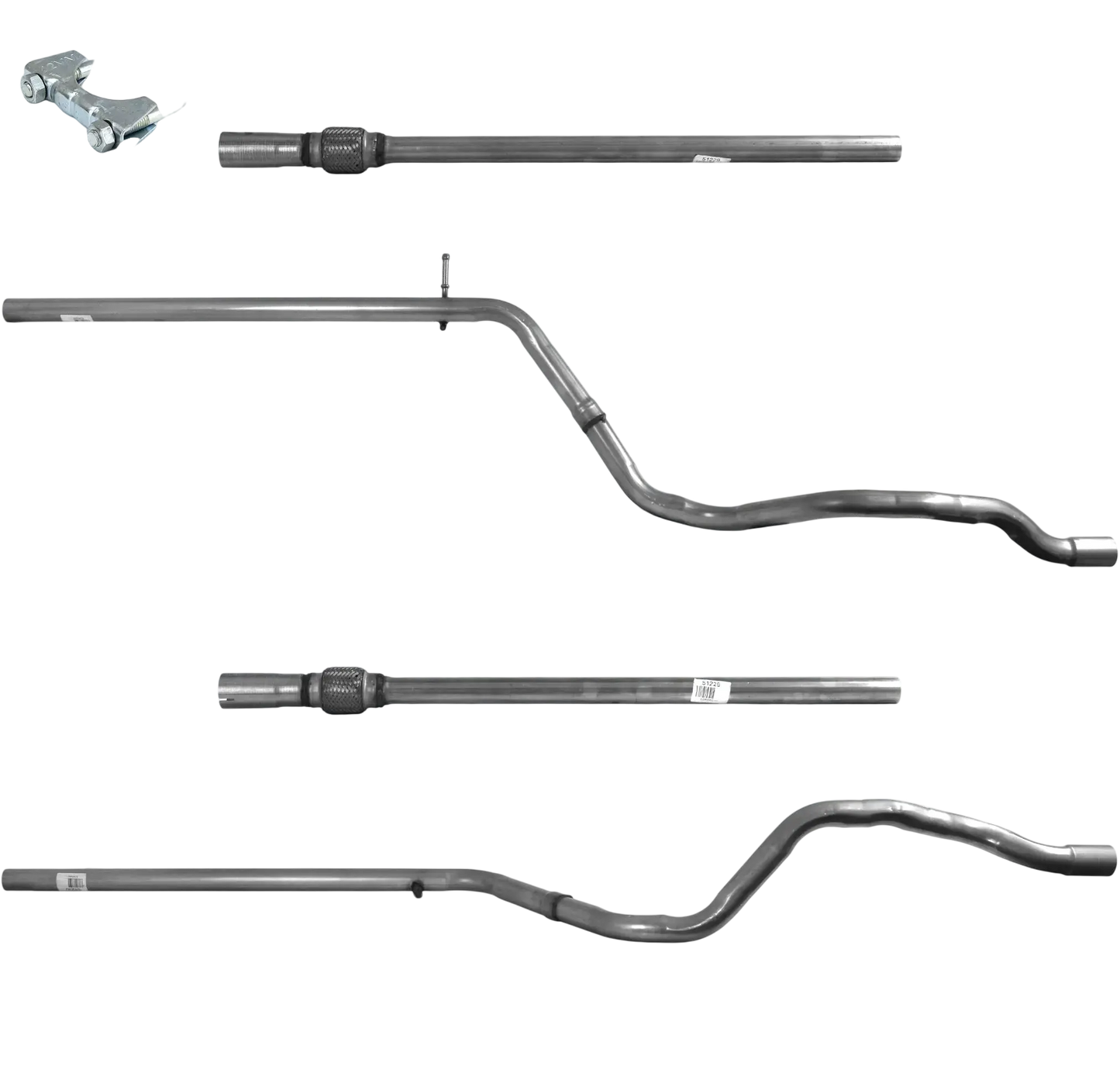Auspuffrohr Abgasrohr Flexrohr Hosenrohr Abgaskrümmer Rohr bis EURO 5 E-Prüfzeichen für CHRYSLER YPSILON 1.2L 8-V-Motor 169A4; Euro 5 u.a. BM CATALYSTS