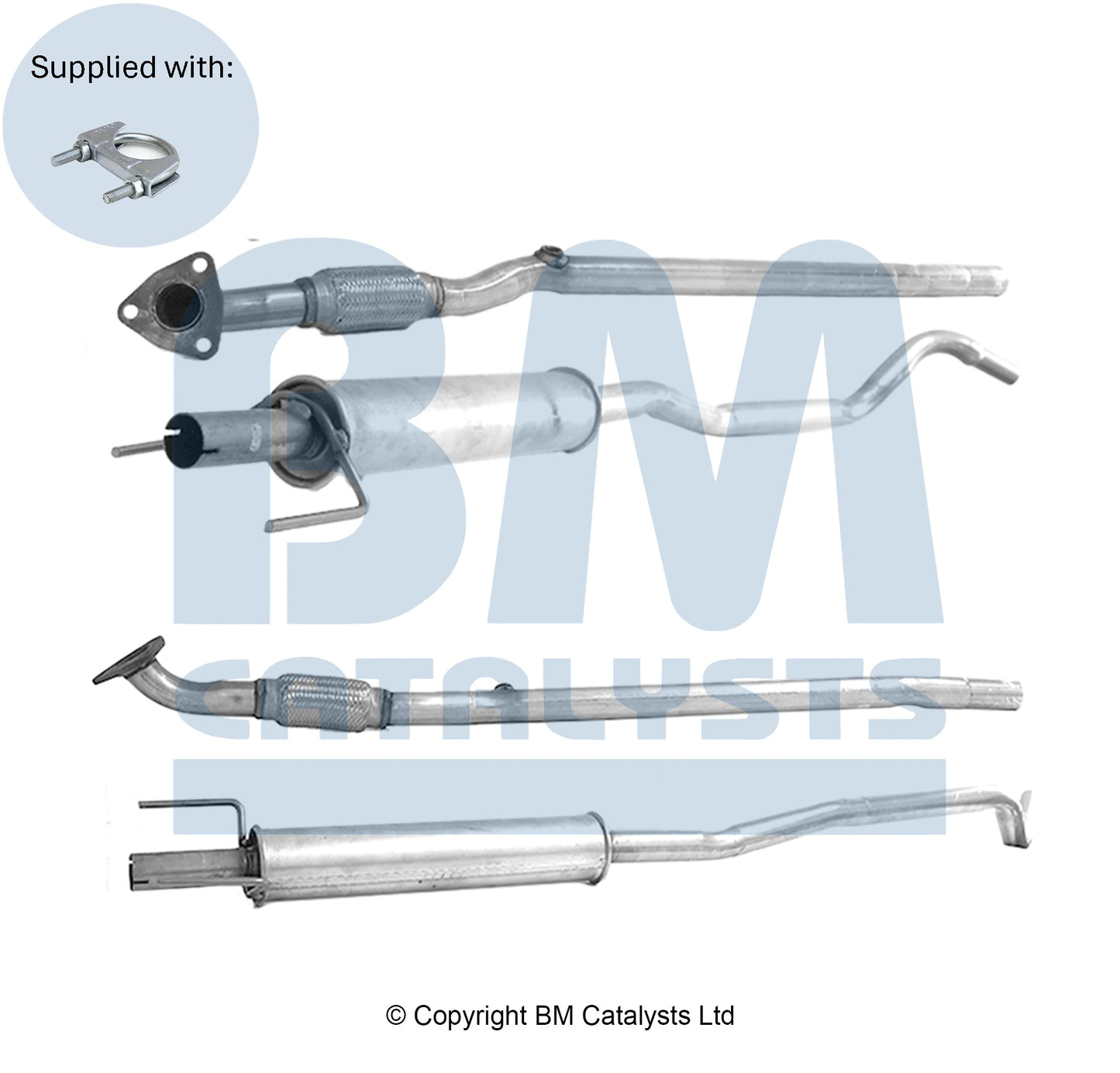 Auspuffrohr für OPEL CORSA C 13126158 - BM CATALYSTS