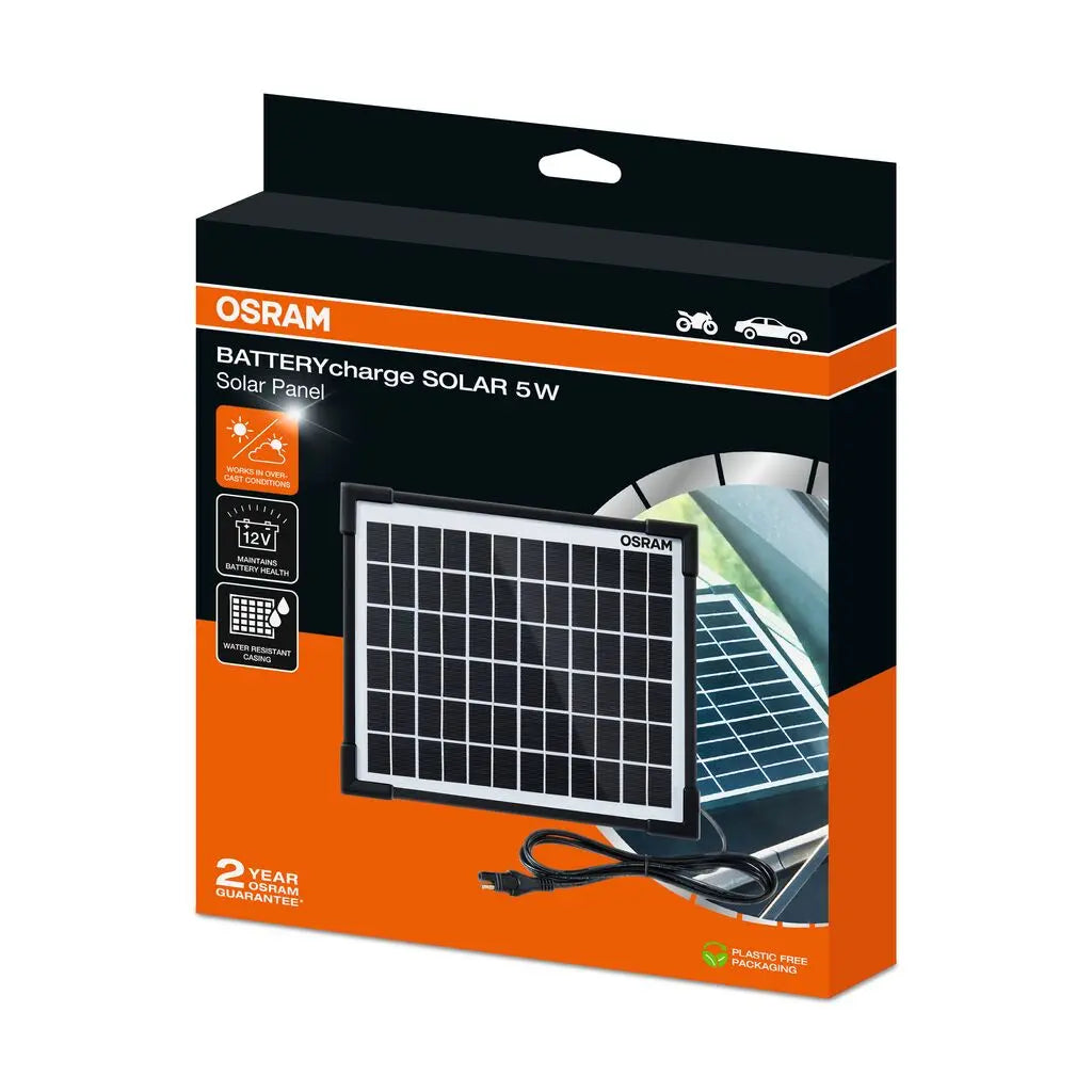 BATTERYcharge SOLAR 5W bis zu 0,28A (18V) OSRAM OSRAM