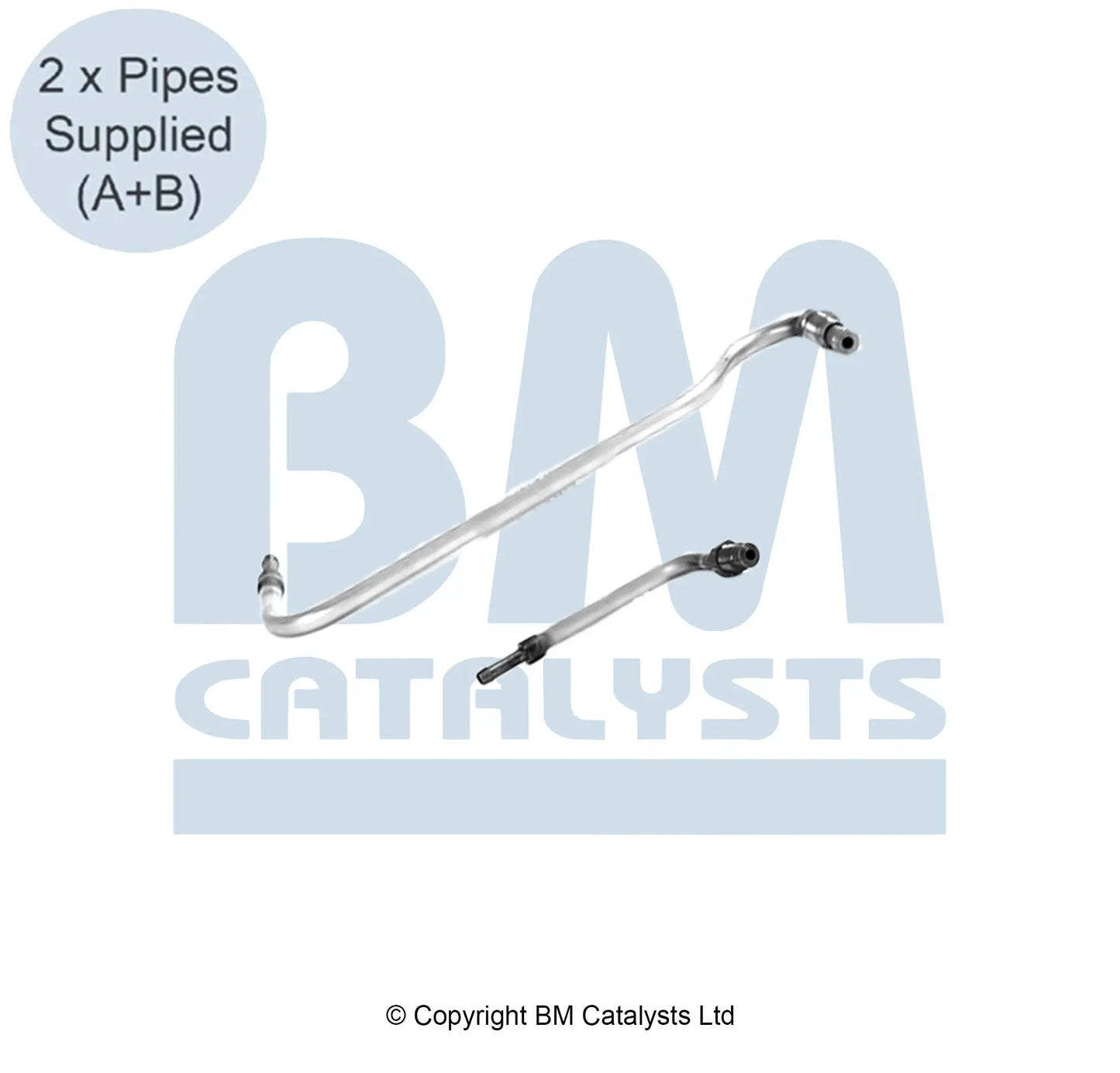BM Druckrohr für FIAT TALENTO 1.6 Nach und vor DPF | Euro 6 | OEM: 2081500Q0B BM CATALYSTS