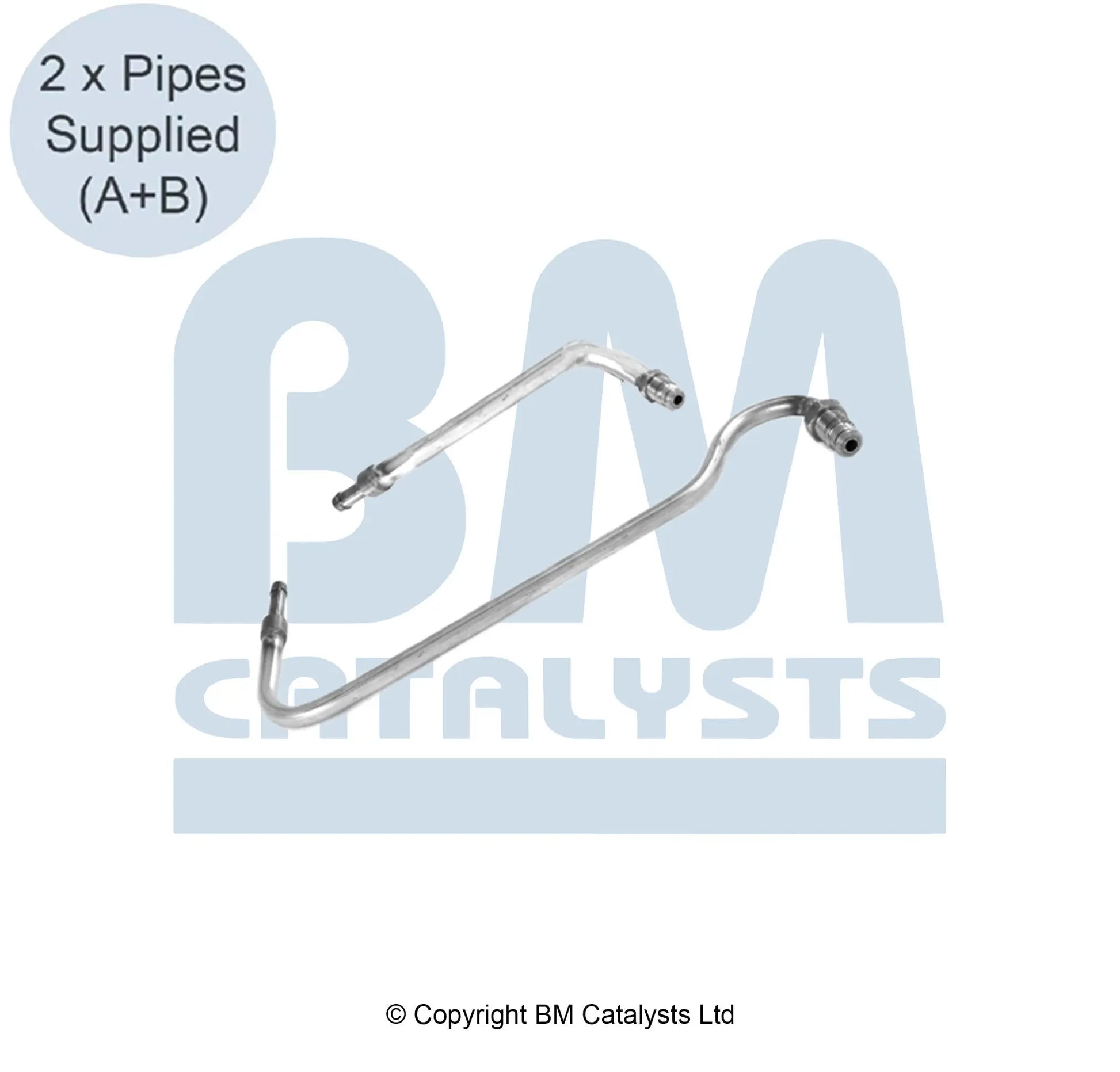 BM Druckrohr für OPEL VIVARO B 1.6 Vor und nach DPF | Euro 5 | OEM: 208155642R BM CATALYSTS