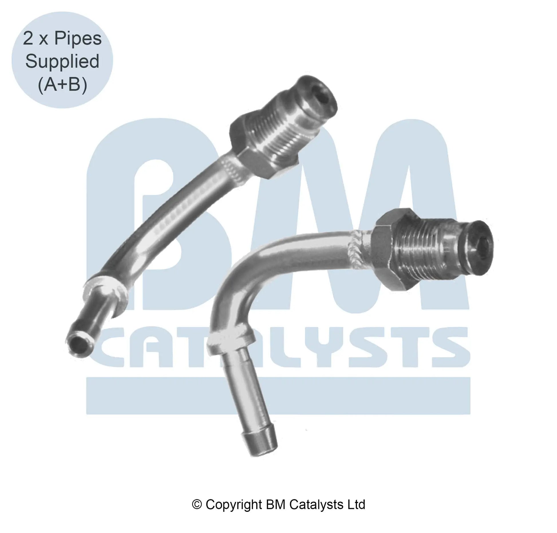BM Druckrohr für RENAULT LAGUNA 2.0 Vor und nach DPF | Euro 4 | OEM: 208150004R BM CATALYSTS