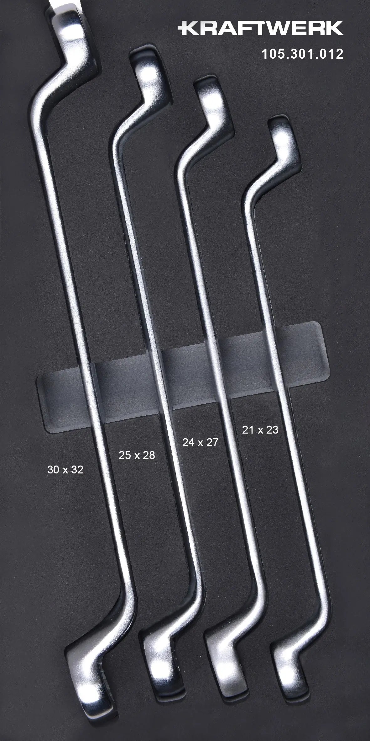 GEKRÖPFTER RINGSCHLÜSSELSATZ 4-TLG. 20X40 EINLAGE KRAFTWERK BASIC LINE