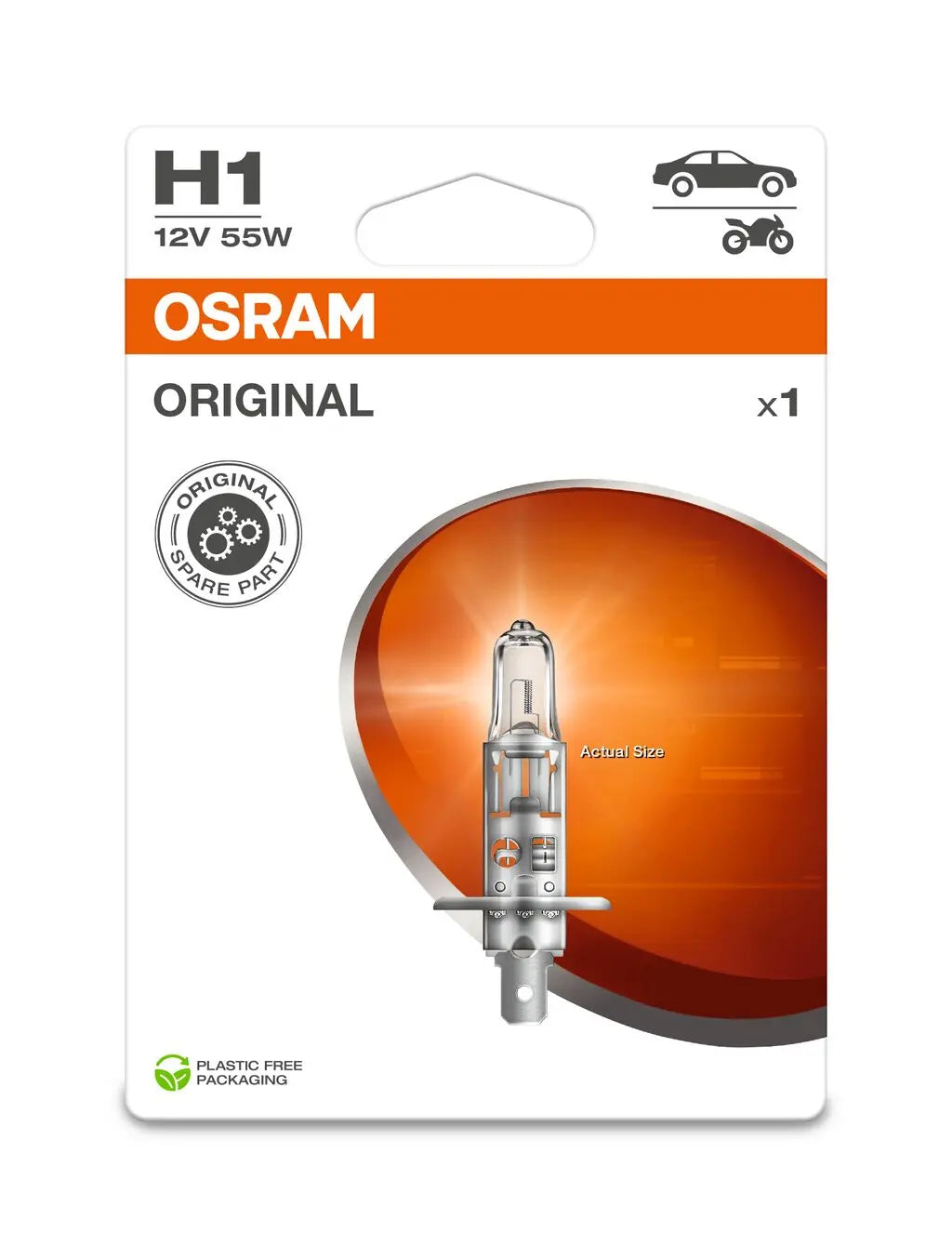 H1 12V 55W P14,5s Original Spare Part Blister OSRAM OSRAM