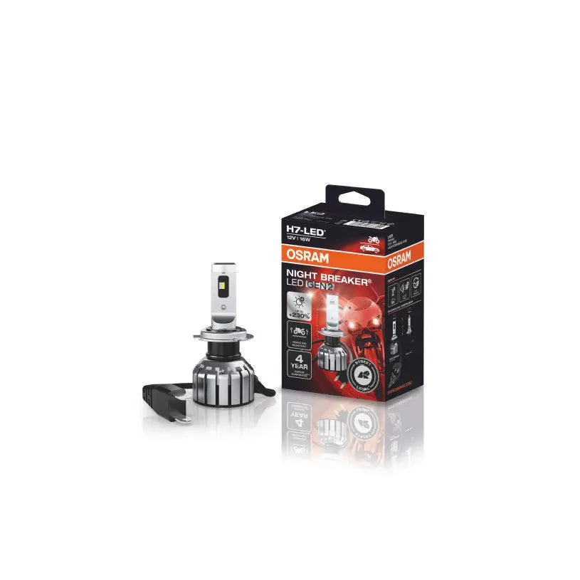 H7 NIGHT BREAKER LED +230% StVZO-Konforme Motorrad LED-Nachrüstlampe OSRAM OSRAM