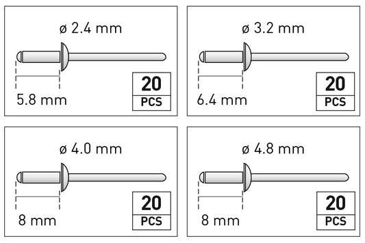 HANDNIETZANGEN-SATZ KRAFTWERK