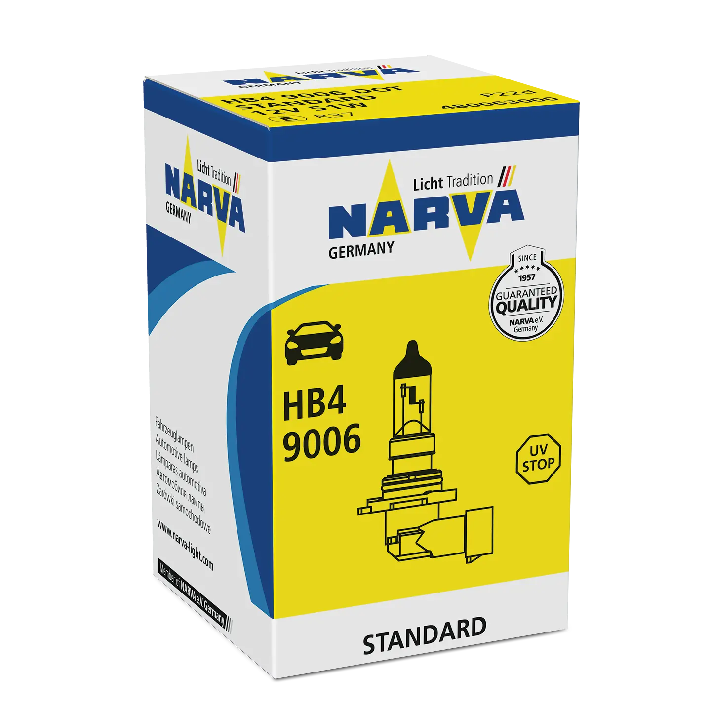 HB4/9006 12V 51W P22d HALOGEN NARVA NARVA