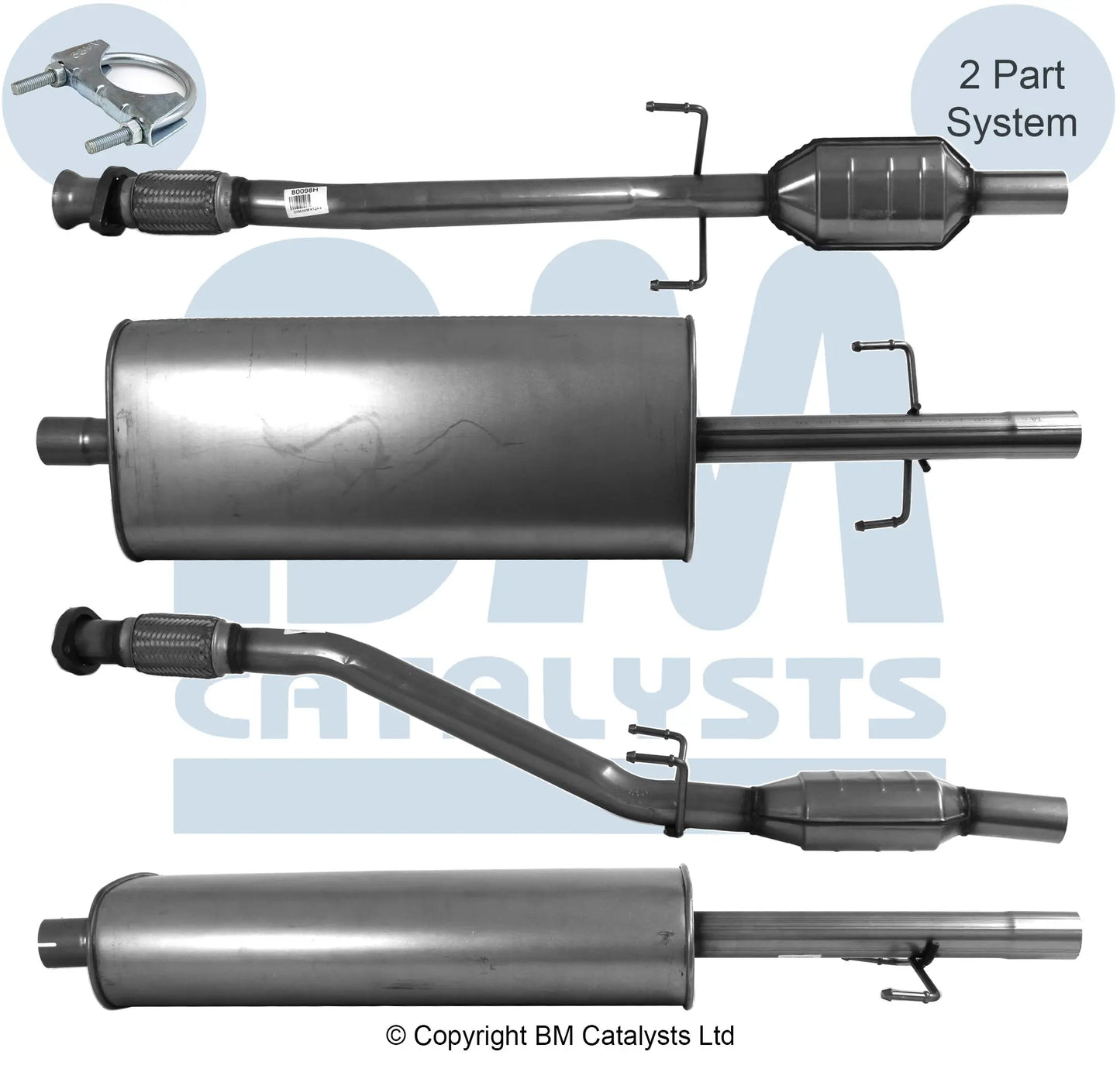 HOMOLOGIERT DIESEL KAT FÜR MERCEDES SPRINTER 2.9L DIESEL | EURO 2 | OEM: 9014901219 BM CATALYSTS