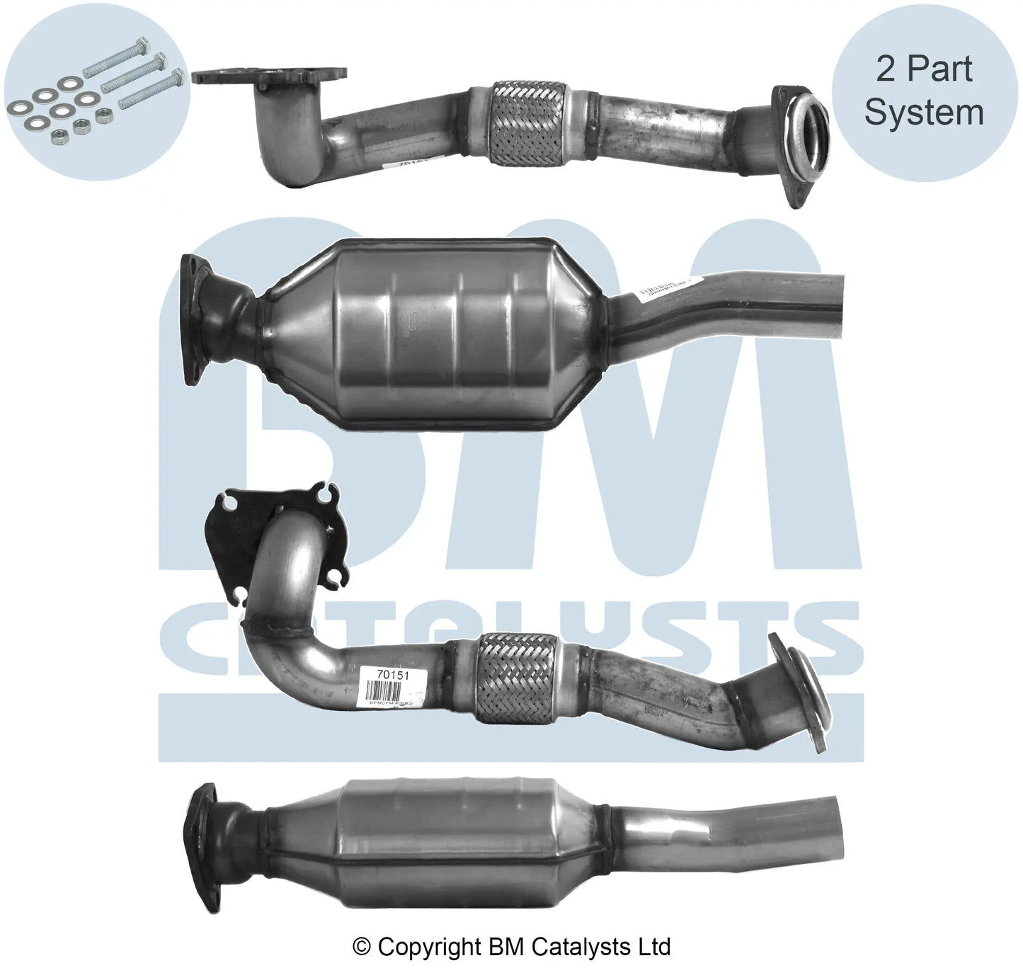 HOMOLOGIERT DIESEL KAT FÜR SITZ CÓRDOBA 1.9L DIESEL | EURO 2 | OEM: 6K0253208FM BM CATALYSTS
