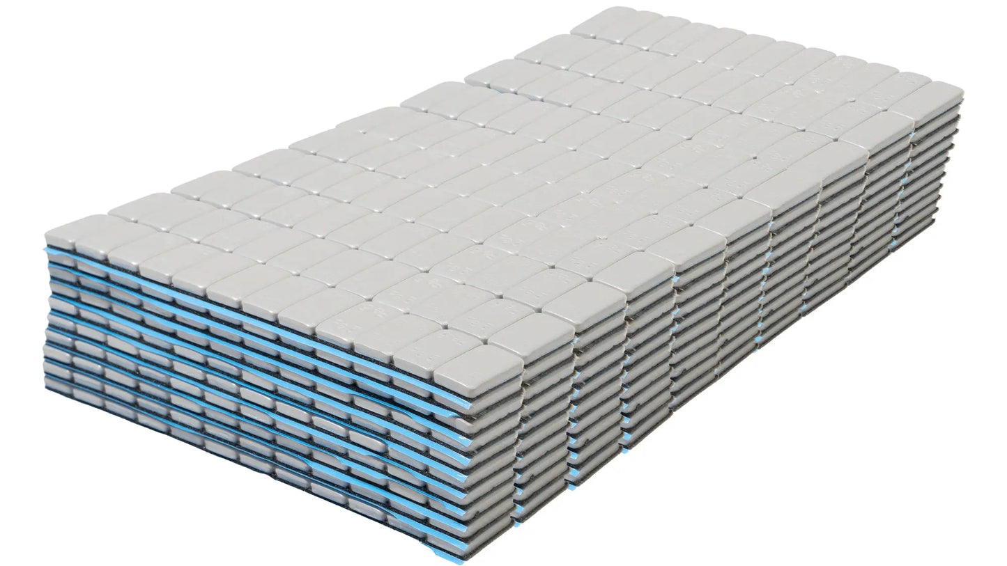 Klebende Gewichte 5gx12 für Aluminiumfelgen, 100 Stück, polymerbeschichtet, MJW - Samsuns Group