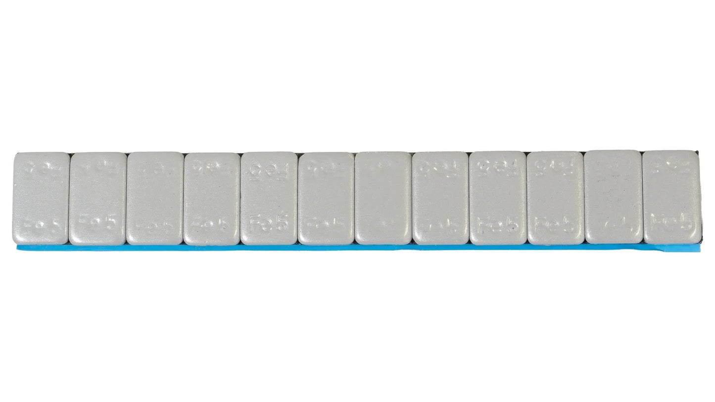 Klebende Gewichte 5gx12 für Aluminiumfelgen, 100 Stück, polymerbeschichtet, MJW - Samsuns Group