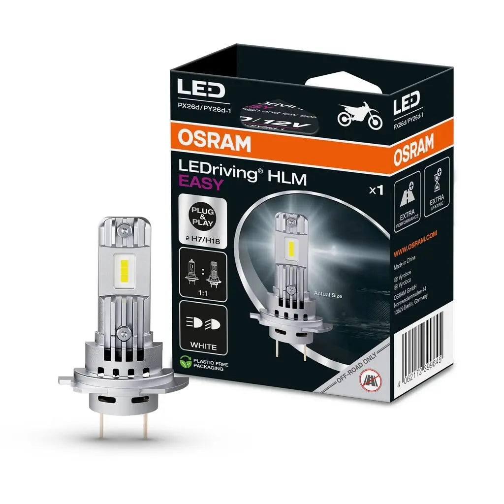 LEDriving® HLM EASY H7/H18 12V 16W PX26d/PY26d-1 6500K White Blister OSRAM