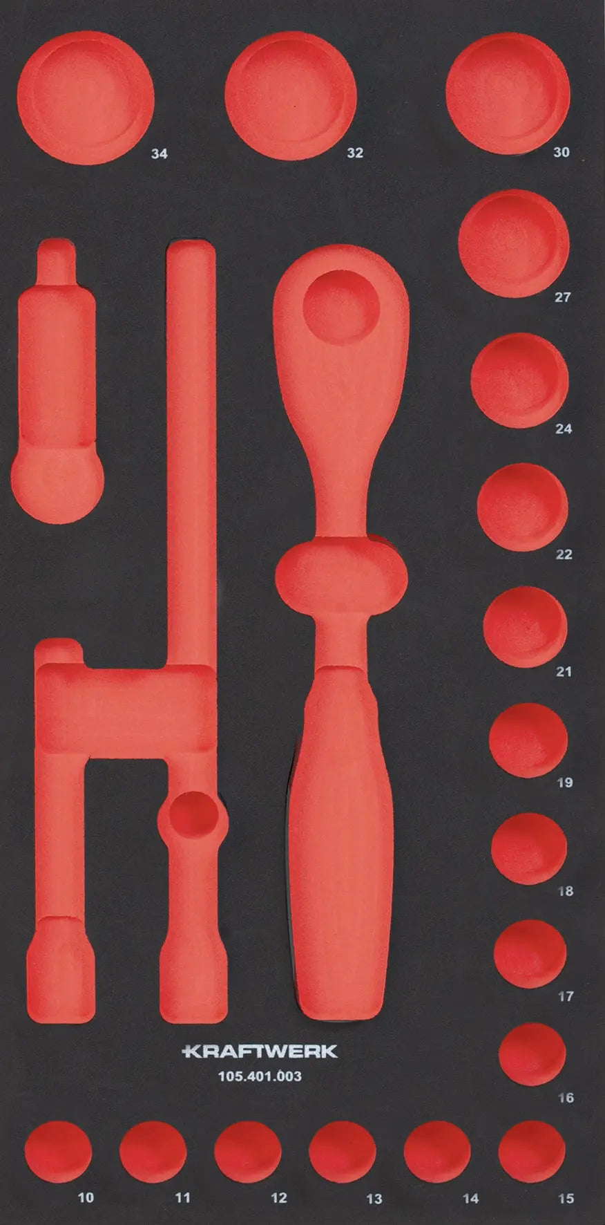 LEERE PRO LINE EVA EINLAGE FÜR ART. 105.401.003, 20X40 CM KRAFTWERK