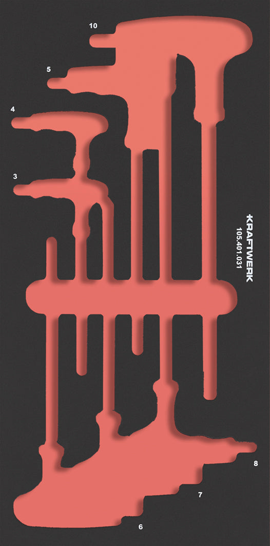 LEERE PRO LINE EVA EINLAGE FÜR ART. 105.401.031, 20X40 CM KRAFTWERK