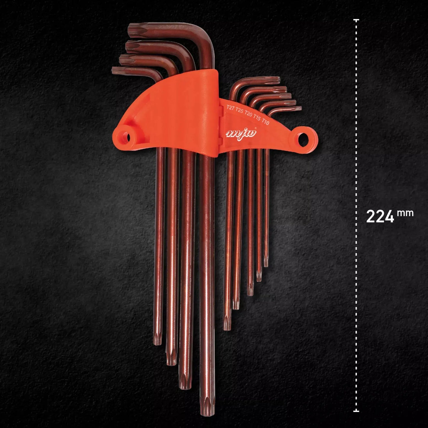 Satz Inbusschlüssel TORX extra lang mit Loch T10 T15 T20 T25 T27 T30 T40 T45 T50 MJW - Samsuns Group
