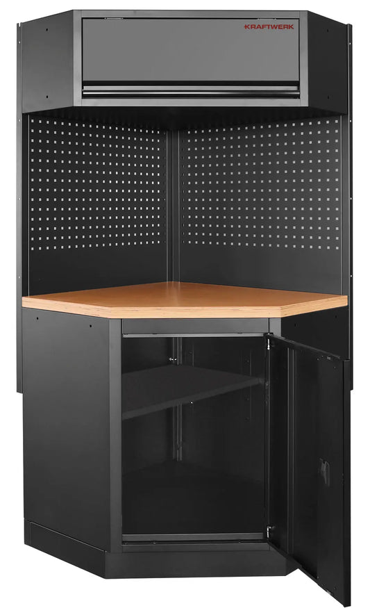MOBILIO BLK ECKELEMENT MIT LOCHWAND, BUCHE KRAFTWERK