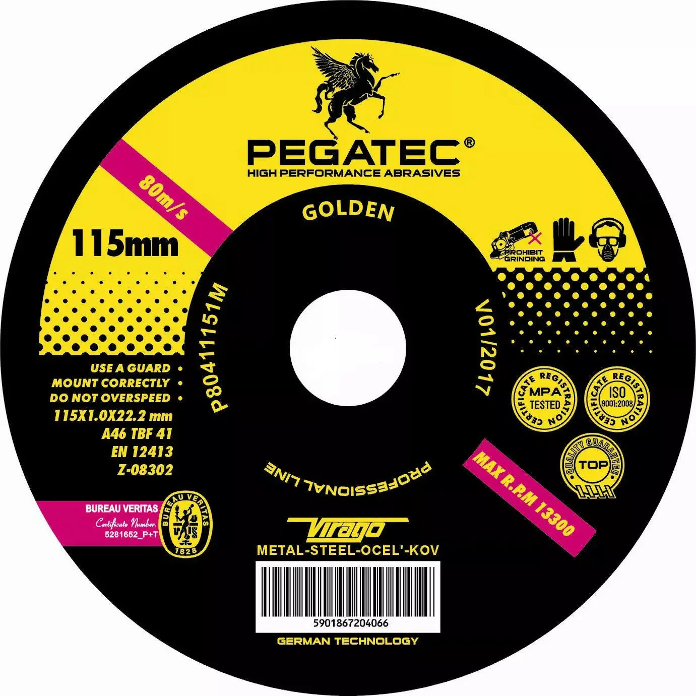 Metallscheibe 115×1,6 - Samsuns Group