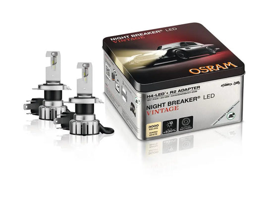 NIGHT BREAKER® LED VINTAGE H4 + R2 3000K 2St. OSRAM OSRAM