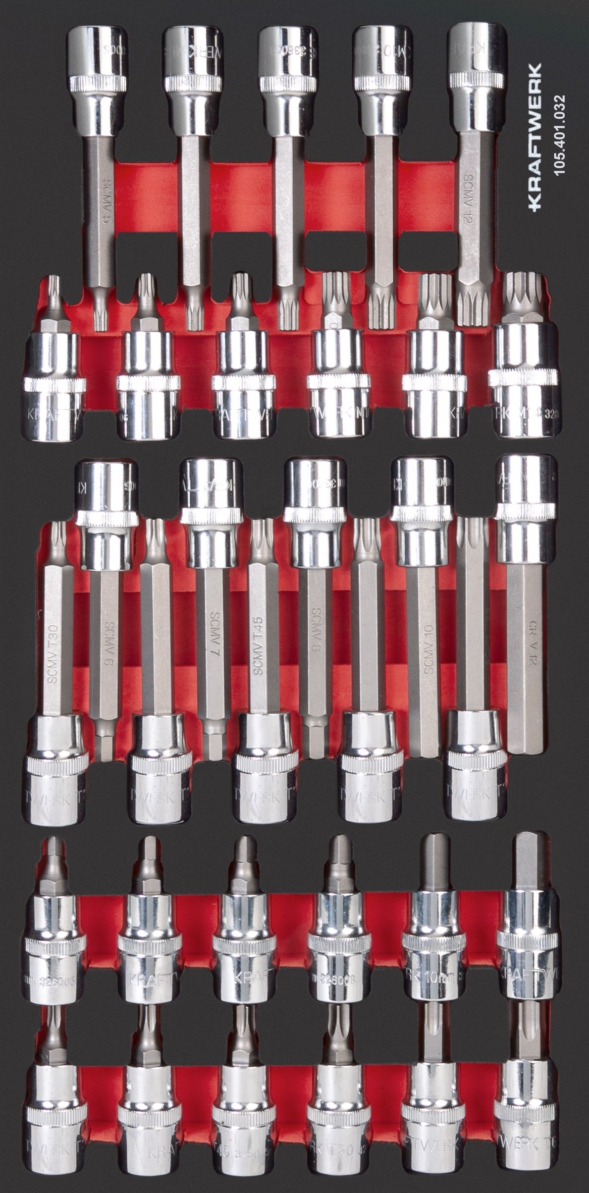 PRO LINE 1/2" STECKSCHLÜSSEL-SATZ 20X40 33-TLG. KRAFTWERK PRO LINE