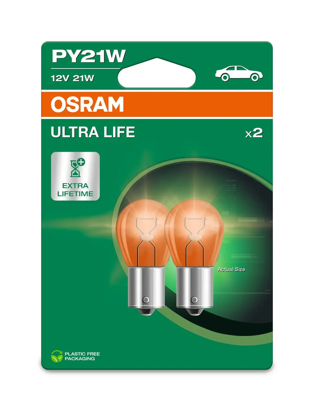 PY21W 12V 21W BAU15s (gelb) ULTRA LIFE 2st. Blister OSRAM OSRAM
