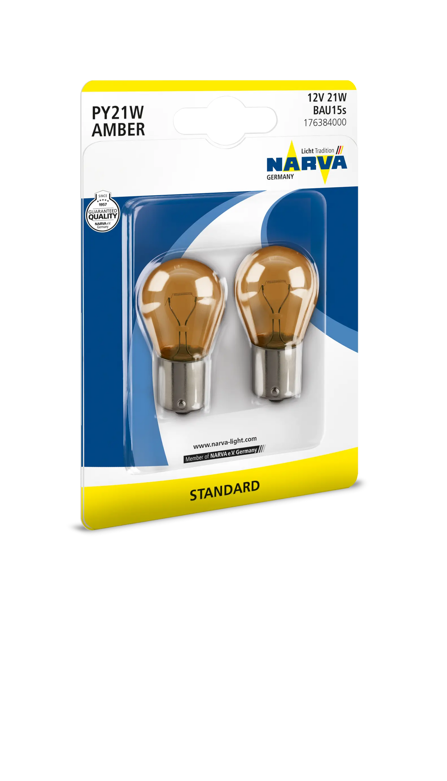 PY21W AMBER 12V 21W BAU15s STANDARD NARVA Samsuns Group