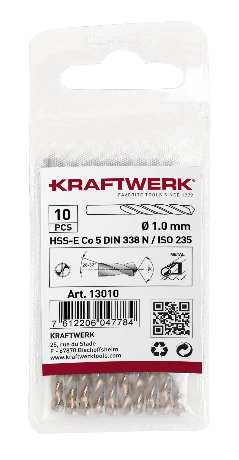 SPIRALBOHRER HSS-E CO 5 DIN 338 Ø 6.0 MM KRAFTWERK