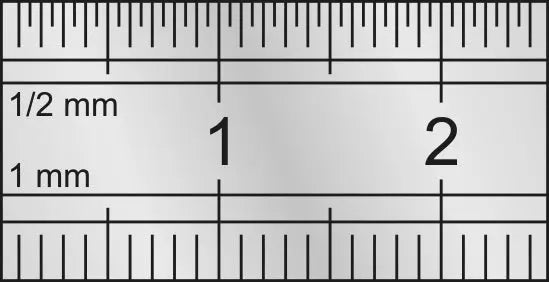 STAHL-MASSSTAB 300 MM KRAFTWERK