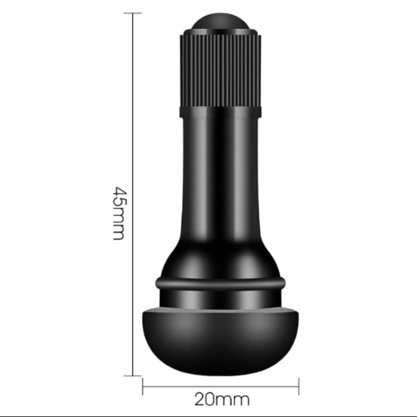 TR413 EPDM Ventil für schlauchlose Autoreifen, 100 Stück - Samsuns Group